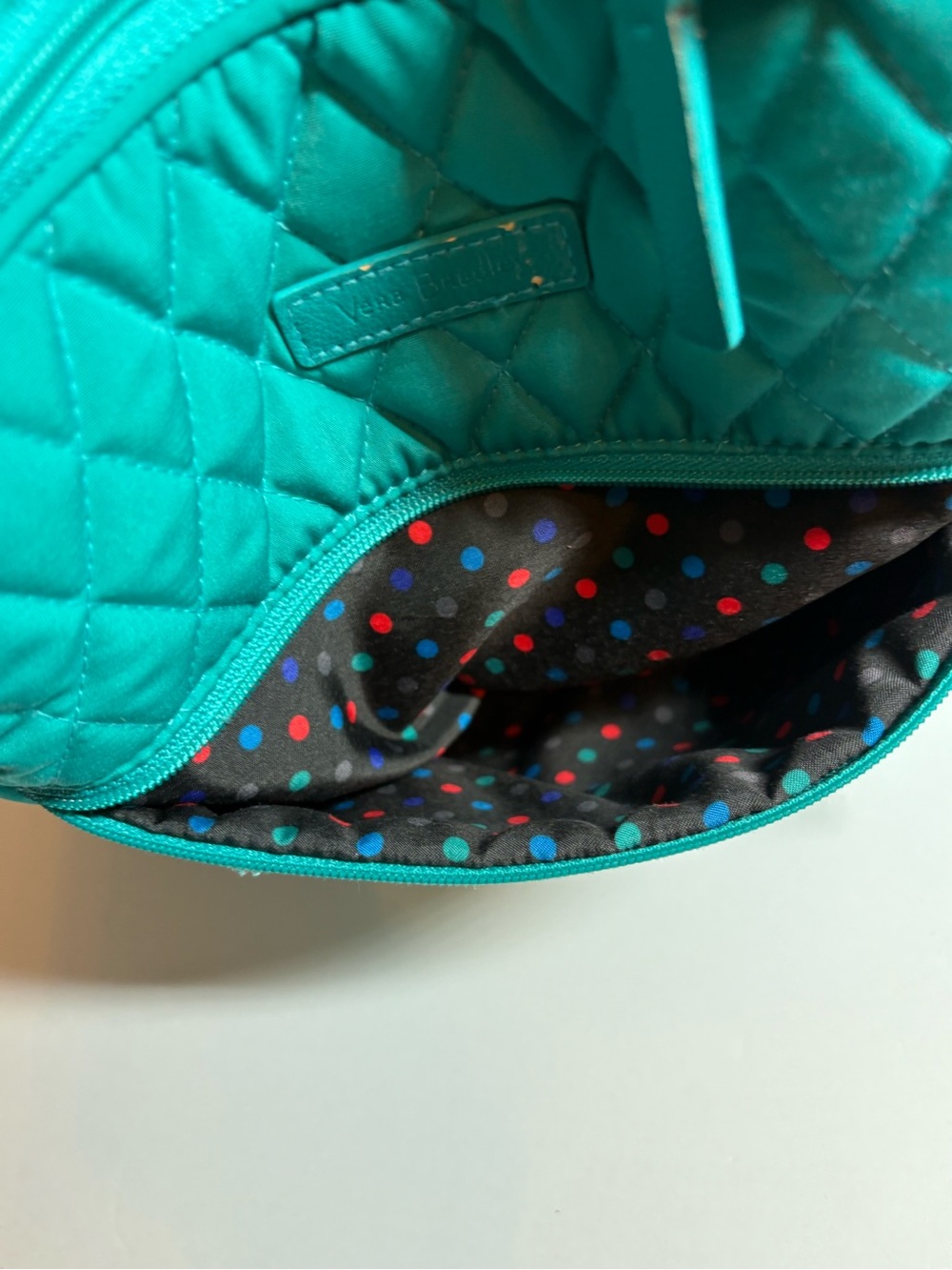 Vera Bradley Campus Backpack in the "Forever Green" (True Teal Green) - Picture 6 of 8
